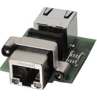 Amphenol Commercial (Amphenol CS) Connector rj45 receptacle pcb mount right angle w/rj 45 termination no leds ip67