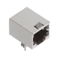 Amphenol Commercial (Amphenol CS) Connector, 6P6C, Shielded With Front Tab, No Filter, Single Port