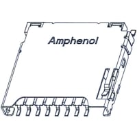 Amphenol Commercial (Amphenol CS) Conn; IC Socket; Micro SD; Right Angle; PCB Mount; MicroSD Ser.