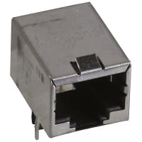 Amphenol Commercial (Amphenol CS) connector, modular jack, rj45 withe front tab shield and with ferrite filter