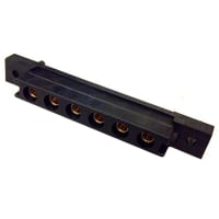 Amphenol Commercial (Amphenol CS) Conn; Rect; Recept; 6 Power; Solder Cup; Gold (15); Recessed; DWR Ser; Slim