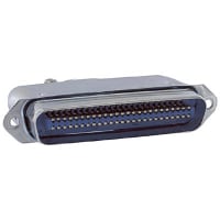 Amphenol Commercial (Amphenol CS) Connector, D-Sub, Zinc Plated Steel (Shell), 5 A, 1200 VAC (RMS), 50, 22-30 AWG