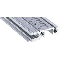 nVent SCHROFF Horizontal Rail Front, Type H-KD, Heavy, Short Lip, 84 HP, anodized finish