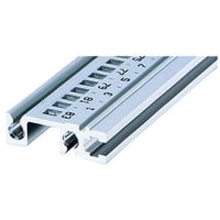 nVent SCHROFF Horizontal Rail, Rear, Type H-ST, Heavy, Standard, 40 HP, Anodized finish