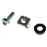 nVent SCHROFF Fixing Material Kit, Screw, Washer, Nut, Mounting a front panel/subrack