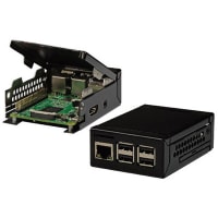 nVent SCHROFF Enclosure, RaspberryPi 3, 2, B, Heavy Duty, InterscaleM, Blk, RAL9005, 32.2Hx65.5Wx89.5D