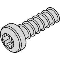 nVent SCHROFF Panhead Screw, Torx, 2.5 mm dia, 9.3 mm L, Thread-Forming, Steel, Zinc Plated