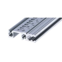 nVent SCHROFF Horizontal Rail, Rear, Type H-VT, Heavy, 84 HP, Anodized finish