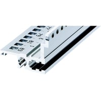 nVent SCHROFF Horizontal Rail, Rear, Type L-MZ, Light, With Z-Rail, 84 HP, Anodized finish