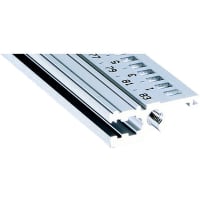 nVent SCHROFF Horizontal Rail, Aluminum Extrusion, Anodized, 431.8Lmm, 84 HP, Type L-WL, No Li