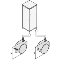 nVent SCHROFF KIT EUR CASTOR 275LBS 110MM