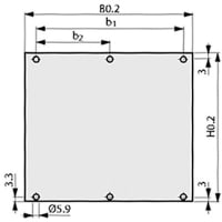 nVent SCHROFF Shieldable Front Panel, Aluminum, 6Ux12 HP, for VME, VME64x, & cPCI Applications