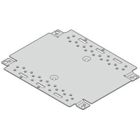 nVent SCHROFF Enclosure, Accessory, Mounting Plate w/Locking Feet, For 8.7x8.7, Interscale M