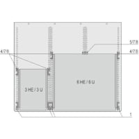 nVent SCHROFF Mounting Kit for use with 19 in Chassis, 3 U & 6 U Isolated Backplane