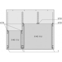 nVent SCHROFF Mounting Kit for use with 19 in Chassis, 3 U & 6 U Isolated Backplane