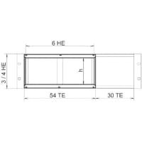 nVent SCHROFF Horizontal Board Assembly for use with 3 & 4 U High Sub Rack