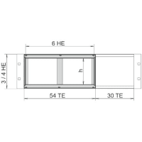 nVent SCHROFF Board Cage for use with 3 & 4 U High Sub Rack