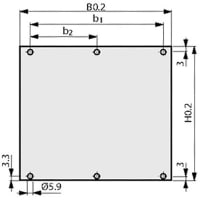 nVent SCHROFF Front panels, unshielded