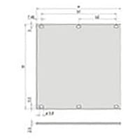 nVent SCHROFF Unshielded Front Panel, Aluminum, 3Ux10 HP, for VME, VME64x, & cPCI Applications