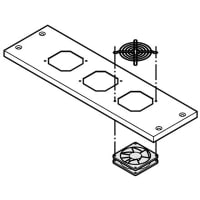 nVent SCHROFF COVER LOUVERED