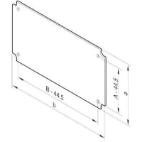 nVent SCHROFF MOUNTING PLATE, 150X150MM