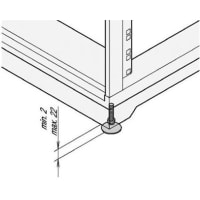 nVent SCHROFF Adjustable Foot, Minirack, qty 4