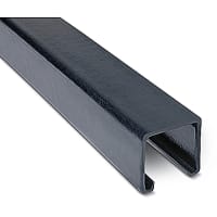 Ocal by ABB PVC Coated Shallow Punched Channel Strut, 13/16"Deep, 14GA, 10', Steel Gray