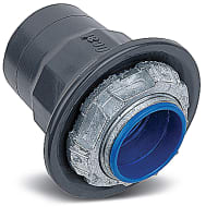 Ocal by ABB PVC Coated Zinc Hub Connector w/Thermoplastic Insulated Throat, Pipe Size 1/2