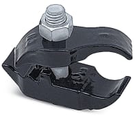 Ocal by ABB PVC Coated Parallel Beam Clamp, Pipe Size 1 Inch, Malleable Iron, Dark Gray