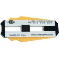 OK Industries Wire Stripper, adjustable, precision, 18-28AWG, strip lngth up to 2 in