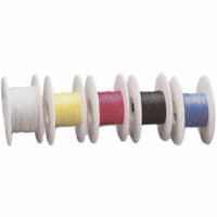 OK Industries Wire, Wrapping, Copper, 26 AWG, Solid, Yel Kynar Ins, +105C