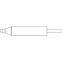 OK International Metcal DFP-CN6, 1.55 mm Straight Conical Desoldering Gun Tip