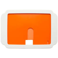 OKdo Flick Large 12C Case for Raspberry Pi 2/3 B/B+ by Pi Supply, White/Orange Base