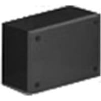 OKW Enclosures Enclosure, Box-Lid, Desktop, ABS (UL 94 HB), Black, 6.299x3.78x2.634In, CP Series