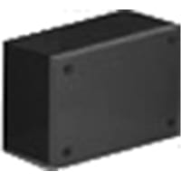 OKW Enclosures Enclosure, Box-Lid, Desktop, ABS (UL 94 HB), Black, 8.464x5.118x3.264In, CP Series