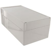 OKW Enclosures Enclosure, Box-Lid, ABS, UL94HB, Gray, 9.449x4.724x3.543In, IP66, Robust-Box Series