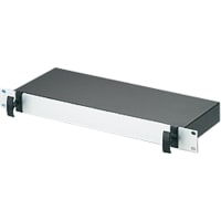 OKW Enclosures Enclosure, Cabinet, Rackmount, Aluminum, 19In, 1U, 6.496InDepth, Versamet Series