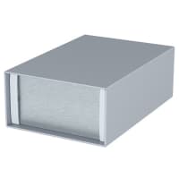 OKW Enclosures Enclosure, Cabinet, Desktop, Aluminum, Gray, 7.874x5.276x2.756In, MinimetSeries