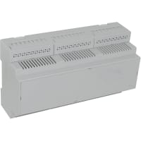 OKW Enclosures Enclosure, DINRail, Polycarb, Gray, 6.299x3.543x2.283In, IP20, RailtecSeries