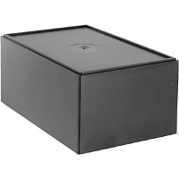 OKW Enclosures Enclosure, Box-Lid, Desktop, ABS, UL 94 HB, Black, 4.331x2.756x1.89In, Optative Series