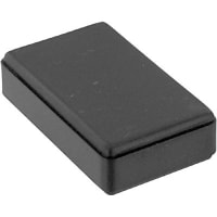 OKW Enclosures Enclosure, ABS, UL Listed, Black, 2.283 in., 1.378 in., 0.63 in., 16 mm, PCB