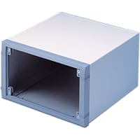 OKW Enclosures Enclosure, Cabinet, Desktop, Aluminum, Gray, 10.236x9.843x5.906In, UnimetSeries