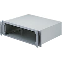 OKW Enclosures Enclosure, Cabinet, Rackmount, Aluminum, 19In, 3U, 14.96InDepth, UnimetSeries