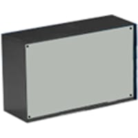 OKW Enclosures Enclosure, Box-Lid, Desktop, ABS, UL 94 HB, Black, 6.299x3.779x2.402In, Optative Series