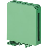 OKW Enclosures ENCLOSURE;WALLMOUNTKIT;22.5MM;PA(UL94V-0);GREEN;RAILTECCB;3.228HX.886WX3.543DIN