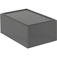 OKW Enclosures Enclosure, Box-Lid, Desktop, ABS, DarkGray, 3.346x2.205x1.398In, OptativeSeries