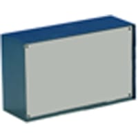 OKW Enclosures Enclosure, Box-Lid, Desktop, ABS, UL94HB, DarkGray, 4.331x2.756x1.89In, Optative Series