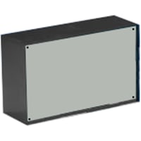 OKW Enclosures Enclosure, Box-Lid, Desktop, ABS, DarkGray, 6.299x3.779x2.402In, OptativeSeries