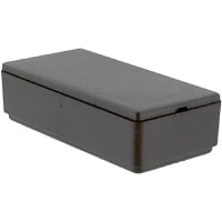 OKW Enclosures Enclosure, ABS, UL Listed, Black, 3.071 in., 1.535 in., 0.906 in., 23 mm, PCB