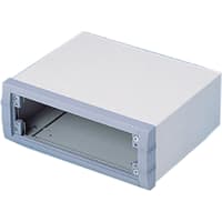 OKW Enclosures Enclosure, Cabinet, Desktop, Aluminum, Gray, 9.055x7.48x3.346In, UnimetSeries